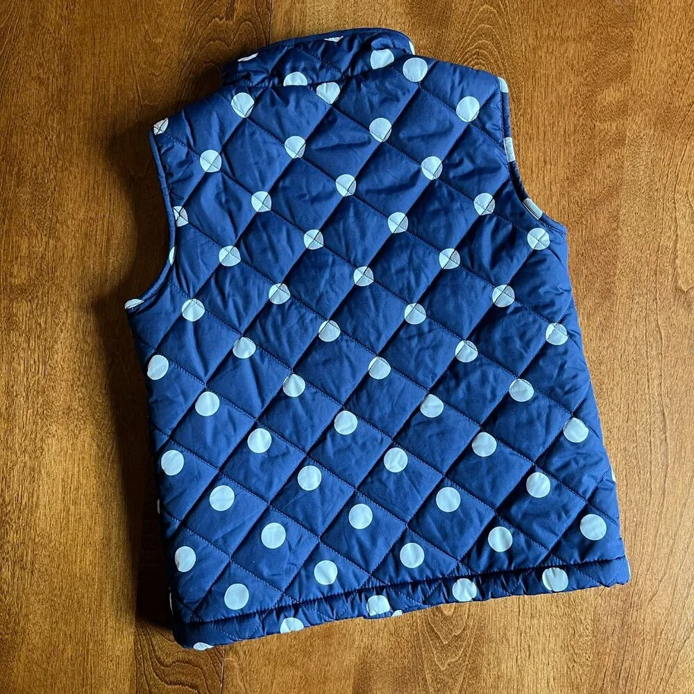 Gap sherpa-lined polka dot vest S 6-7